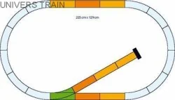 Piko G 35301 Track Set with Turnout and Buffer - Piko G - Piko_35301