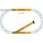 Piko_35301-Piko G 35301 Track Set with Turnout and Buffer - Piko_35301