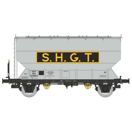 FAUVET-GIREL SHGT SNCF grain wagon, Era III - REE WB886 - HO WB-886-FAUVET-GIREL TRANSCEREALES "CTC" grain wagon SNCF - REE WB884 - HO - WB-886