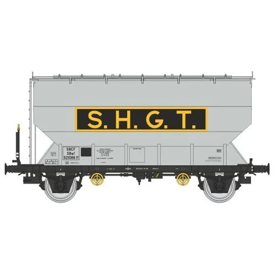 WB-886-FAUVET-GIREL SHGT SNCF grain wagon, Era III - REE WB886 - HO