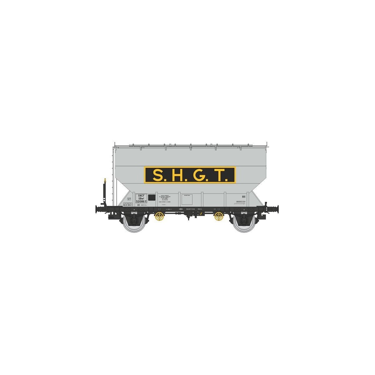 FAUVET-GIREL SHGT SNCF grain wagon, Era III - REE WB886 - HO FAUVET-GIREL SHGT SNCF grain wagon, Era III - REE WB886 - HO