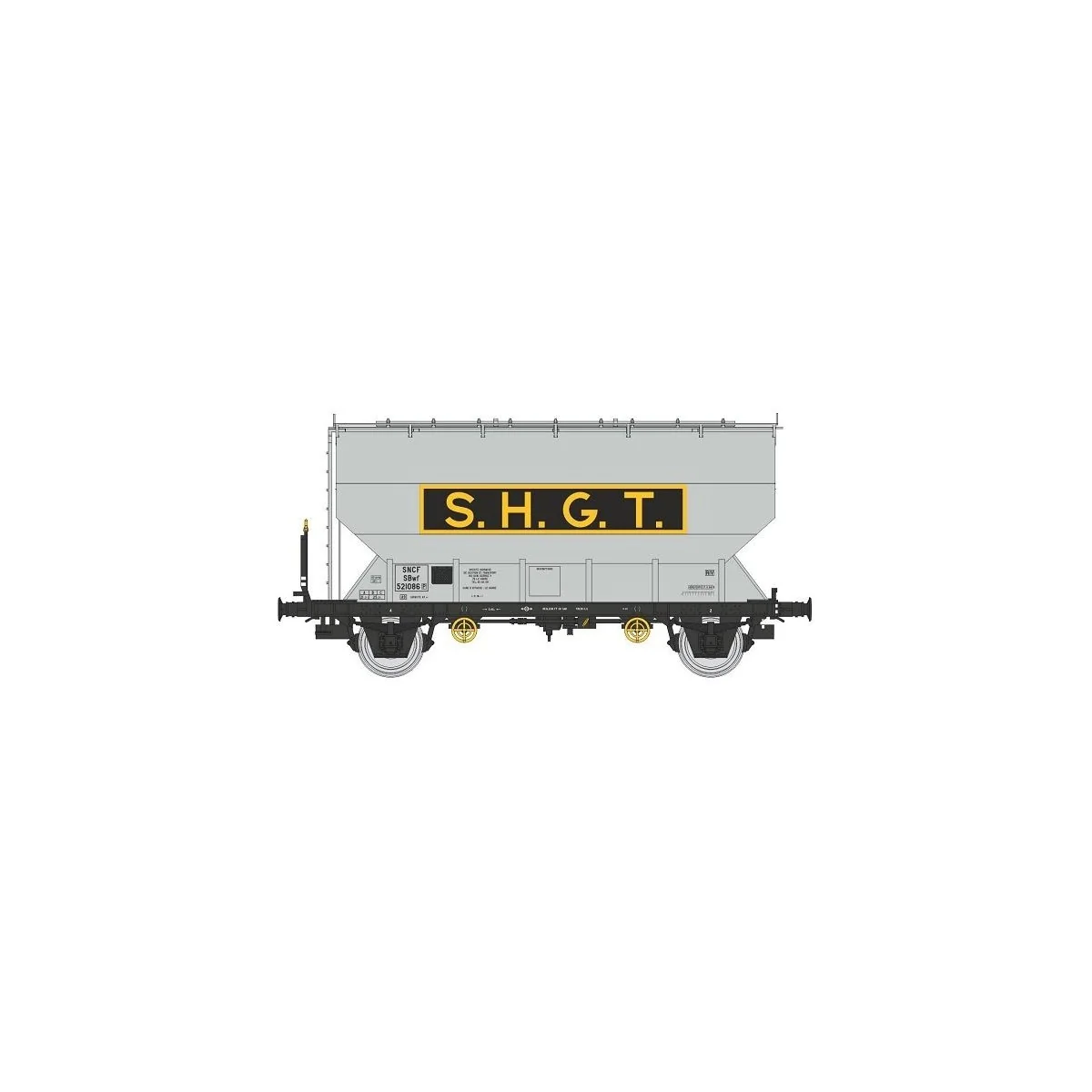 FAUVET-GIREL SHGT SNCF grain wagon, Era III - REE WB886 - HO