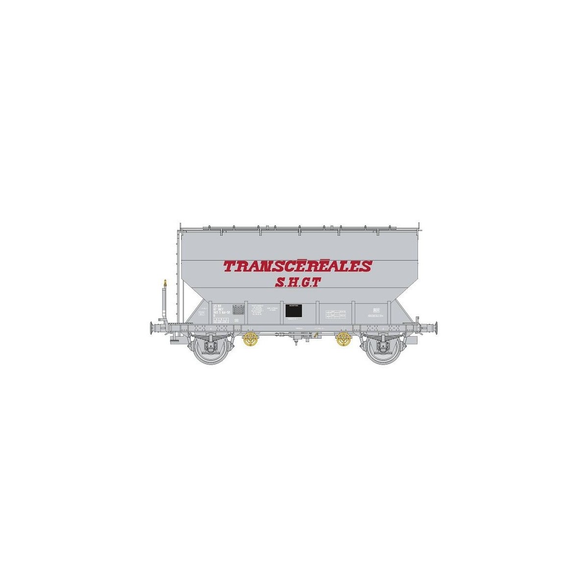 FAUVET-GIREL TRANSCEREALES "SHGT" grain wagon, SNCF - REE WB889 - HO FAUVET-GIREL TRANSCEREALES "SHGT" grain wagon, SNCF - REE WB889 - HO