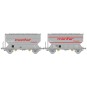 WB-892-Set of 2 FAUVET-GIREL "CTC" SNCF grain wagons - REE WB885 - HO - WB-892