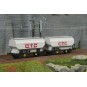 Set of 2 FAUVET-GIREL "CTC" grain wagons - REE WB880 - HO WB-880-FAUVET-GIREL "CTC" grain wagon - REE WB879 - HO - WB-880