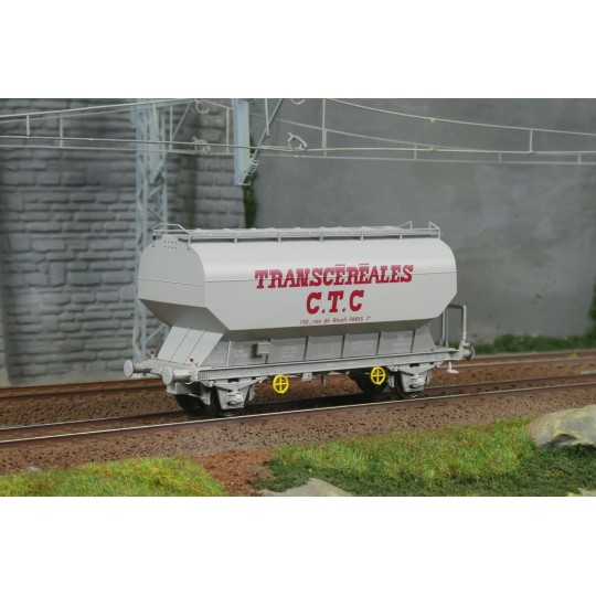 Fauvet-Girel TRANSCEREALES "CTC" grain wagon SNCF - REE WB883 - HO WB-883-Fauvet-Girel TRANSCEREALES grain wagon "MINOTERIE CEARD" SNCF Ep. IV-V - REE WB882 - HO - WB-883