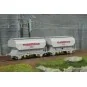 Set of 2 FAUVET-GIREL "CTC" SNCF grain wagons - REE WB885 - HO WB-885-Set of 2 FAUVET-GIREL "CTC" SNCF grain wagons - REE WB885 - HO