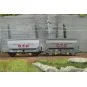 Set of 2 FAUVET-GIREL "CTC" grain wagons, SNCF Era III - REE WB887 ... WB-887-Set of 2 FAUVET-GIREL "CTC" grain wagons, SNCF Era III - REE WB887 - HO