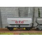 WB-887-Set of 2 FAUVET-GIREL "CTC" SNCF grain wagons - REE WB885 - HO - WB-887