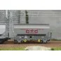 Set of 2 FAUVET-GIREL "CTC" grain wagons, SNCF Era III - REE WB887 ... WB-887-Set of 2 FAUVET-GIREL "CTC" grain wagons, SNCF Era III - REE WB887 - HO