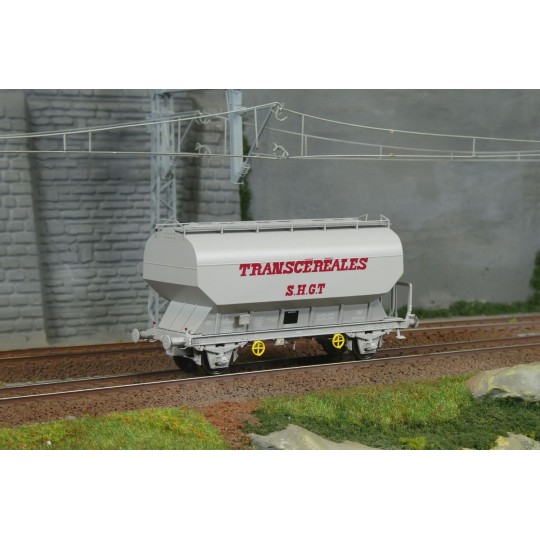 FAUVET-GIREL TRANSCEREALES "SHGT" grain wagon, SNCF - REE WB889 - HO WB-889-FAUVET-GIREL grain wagon "MINOTERIE CLECHET ANNECY", SNCF - REE WB888 - HO - WB-889