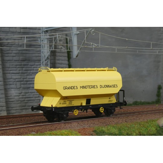WB-891-FAUVET-GIREL TRANSCEREALES "SHGT" grain wagon, SNCF - REE WB889 - HO - WB-891