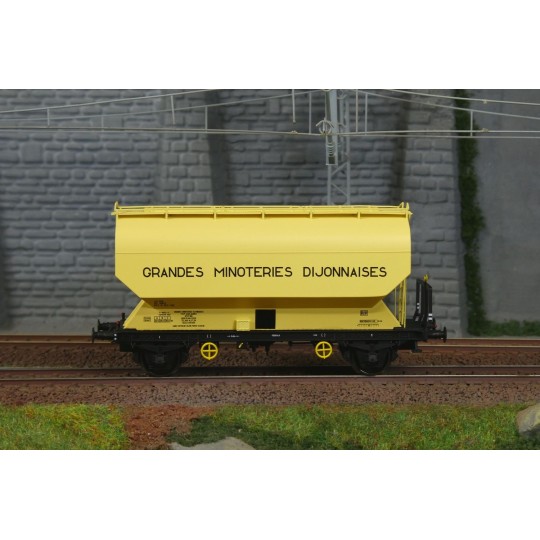 WB-891-FAUVET-GIREL TRANSCEREALES "SHGT" grain wagon, SNCF - REE WB889 - HO - WB-891