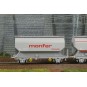 WB-892-Set of 2 FAUVET-GIREL "CTC" SNCF grain wagons - REE WB885 - HO - WB-892