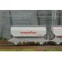 WB-892-Set of 2 FAUVET-GIREL "MONFER" grain wagons, SNCF, Era IV - REE WB892 - HO