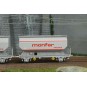 WB-892-Set of 2 FAUVET-GIREL "CTC" SNCF grain wagons - REE WB885 - HO - WB-892