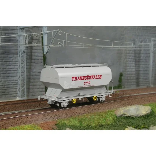 WB-884-FAUVET-GIREL TRANSCEREALES "CTC" grain wagon SNCF - REE WB884 - HO