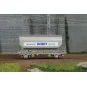WB-888-FAUVET-GIREL grain wagon "MINOTERIE CLECHET ANNECY", SNCF - REE WB888 - HO