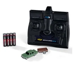 Carson 1/87 HO Green Mercedes-Benz 200/8 RC Car + Trailer