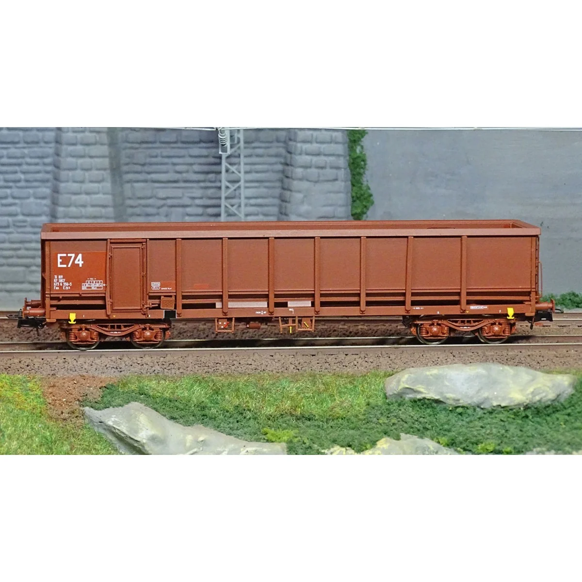 Ree modeles Sud-Express WBSE-015 Wagon Tombereau FAS, rouge et brun, Bogie Y25, SNCF, E74 Sudexpress WBSE-015 - 2