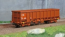 Ree modeles Sud-Express WBSE-015 Wagon Tombereau FAS, rouge et brun, Bogie Y25, SNCF, E74 Sudexpress WBSE-015 - 1