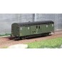 VB-313-Ree Modeles VB313 Voiture fourgon OCEM 32, toit noir, bouts verts, feux fonctionnels, REGION EST, SNCF
