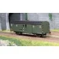 VB-313-Ree Modeles VB313 Voiture fourgon OCEM 32, toit noir, bouts verts, feux fonctionnels, REGION EST, SNCF