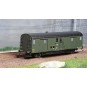 VB-314-Ree Modeles VB314 OCEM 32 baggage car, black roof, green ends, working lights, Southwest Region, SNCF