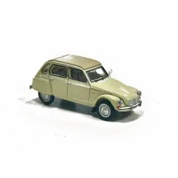 Citroën Dyane 6 Nevada beige car - SAI 7614 - HO 1/87