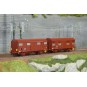 Jouef HJ6325 HO 1/87 type GS covered wagon set (2 wagons) HJ6325-Set of 2 four-axle grain hopper wagons, SNCF "SANDERS" - Jouef HJ6312 - HJ6325