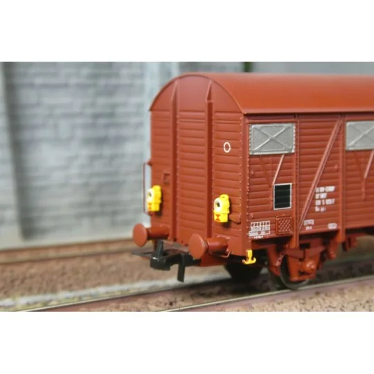 Jouef HJ6325 HO 1/87 type GS covered wagon set (2 wagons) HJ6325-Jouef HJ6325 HO 1/87 type GS covered wagon set (2 wagons)