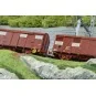 Jouef HJ6325 HO 1/87 type GS covered wagon set (2 wagons) HJ6325-Jouef HJ6325 HO 1/87 type GS covered wagon set (2 wagons)