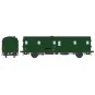 VB-317-Ree Modeles VB317 Voiture fourgon OCEM 32, vert 306, feux fonctionnels, REGION OUEST, SNCF