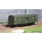 Ree Modeles VB318 OCEM 32 baggage car, green 306, working lights, S... VB-318-Ree Modeles VB318 OCEM 32 baggage car, green 306, working lights, Southwest Region, SNCF