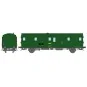 VB-319-Ree Modeles VB319 Voiture fourgon OCEM 32, vert 301, feux fonctionnels, REGION EST, SNCF