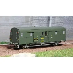 Ree Modeles VB319 Voiture fourgon OCEM 32, vert 301, feux fonctionnels, REGION EST, SNCF Ree Modeles VB-319 - 1