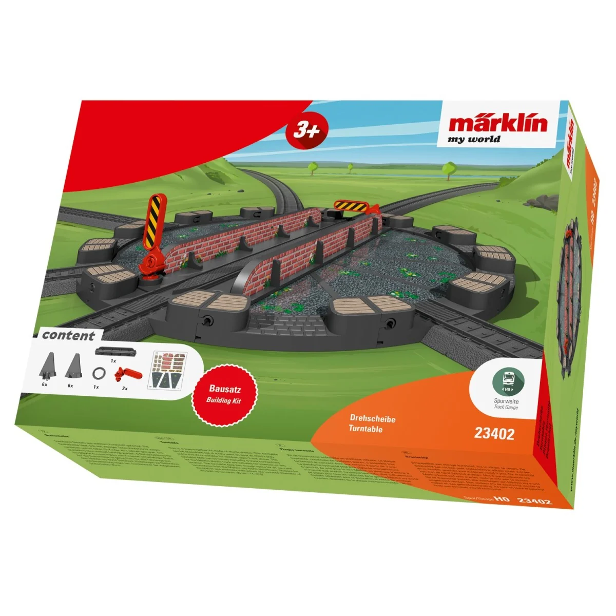 My World plastic track turntable - Marklin 23402 - HO