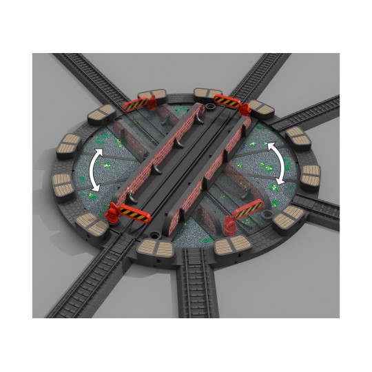My World plastic track turntable - Marklin 23402 - HO Marklin_23402-Marklin 23401 Additional Track Set for Plastic Track, Turnout Set - My World