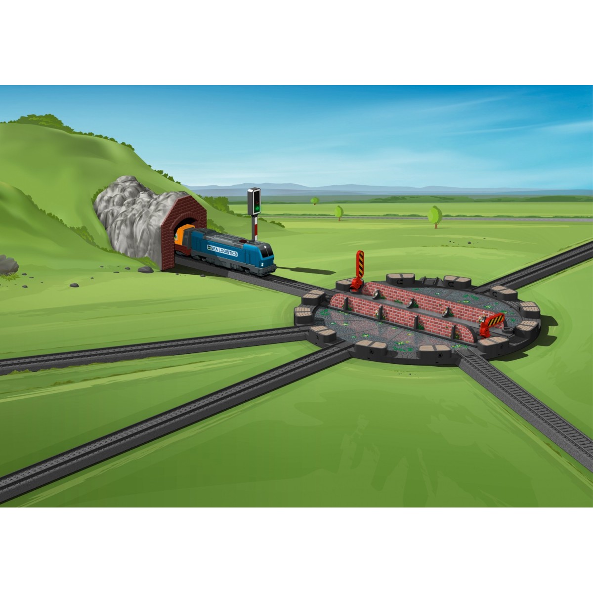 My World plastic track turntable - Marklin 23402 - HO My World plastic track turntable - Marklin 23402 - HO