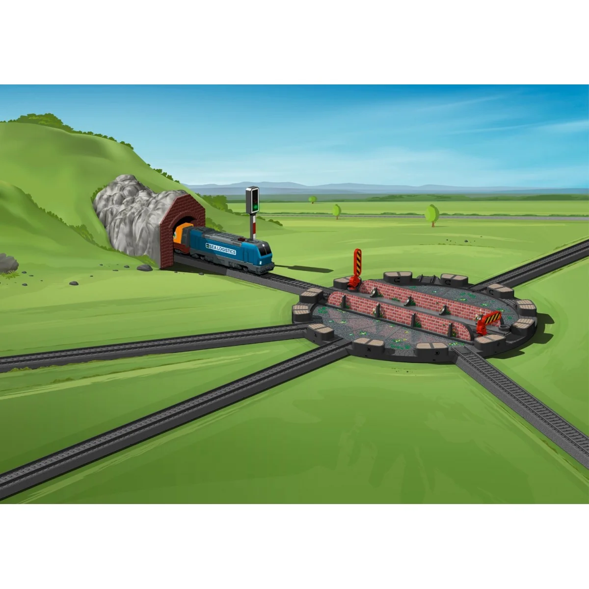 My World plastic track turntable - Marklin 23402 - HO