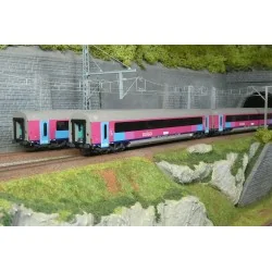 Set of 3 OUIGO I11 passenger cars, SNCB/SNCF, LS Models 43058 HO