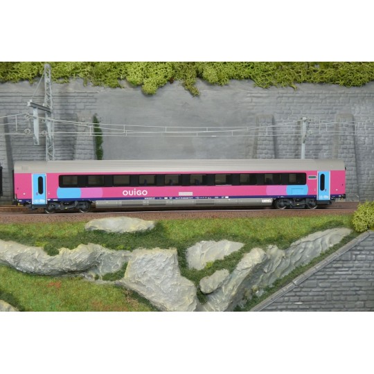 Set of 3 OUIGO I11 passenger cars, SNCB/SNCF, LS Models 43058 HO LSM_43058-*Set of 3 OUIGO I11 passenger cars, SNCB/SNCF, LS Models 43058DC HO - LSM_43058DC