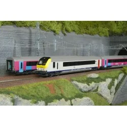 Set of 3 reversible I11 OUIGO passenger cars, SNCB / SNCF, LS Model...