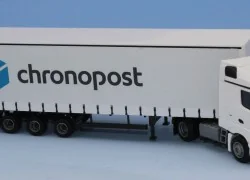 SAI 2750 Mercedes Actros2 Stream semi-trailer, and "Chronopost" tra...