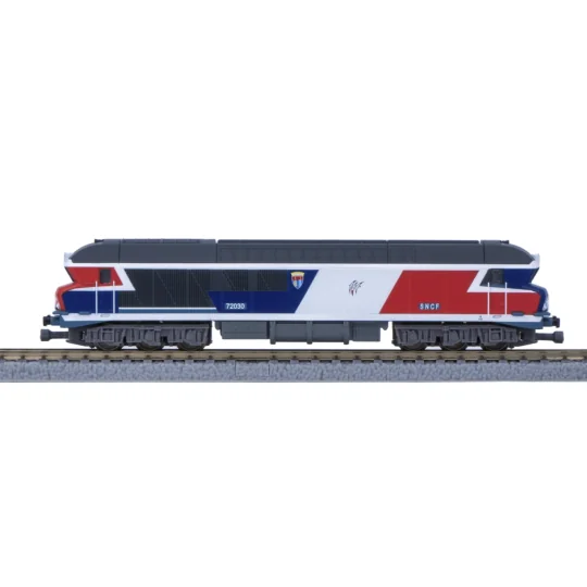 AZAR_L02-BLBD-Locomotive CC72030 tricolore bicentenaire - AZAR MODELS L02-BLBD - échelle Z 1/220 - numérique