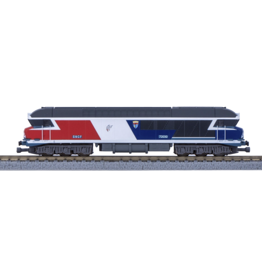 Locomotive CC72030 tricolore bicentenaire - AZAR MODELS L02-BLB - é... AZAR_L02-BLB-Locomotive CC72030 tricolore bicentenaire - AZAR MODELS L02-BLBD - échelle Z 1/220 - numérique