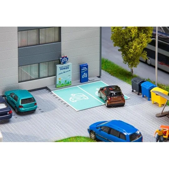 Faller_180280-Faller 180280 Model Kit, Electric Vehicle Charging Station