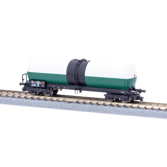 AZAR_W05-SI2-Wagon citerne longue ANF, Simotra vert/blanc - AZAR MODELS W05-SI2 - échelle Z 1/220