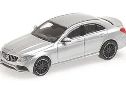 Minichamps 870038101 Mercedes AMG C63 2017, gray - Busch véhicule -...
