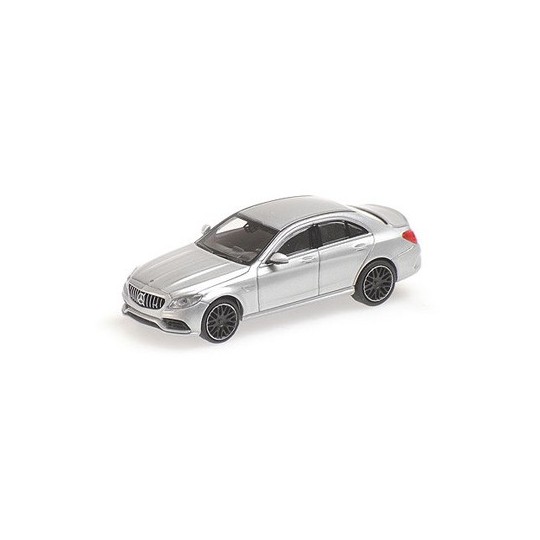 Busch_870038101-Minichamps 870038101 Voiture Mercedes AMG C63 2017, grise